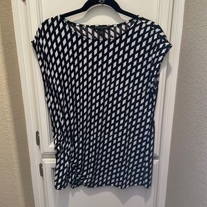 Banana Republic- Blouse- size M, great condition, black white little accent.